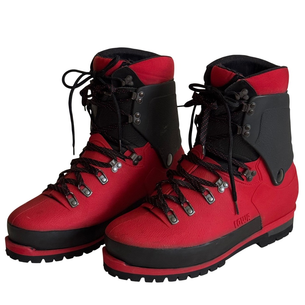 Lowa Civetta Extreme Mountaineering Boots Red Black Gore-Tex Vibram Men's 13